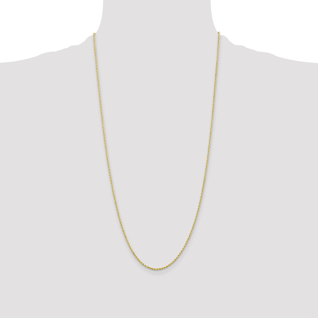 10K Yellow Gold 1.5mm D.C. Rope Chain