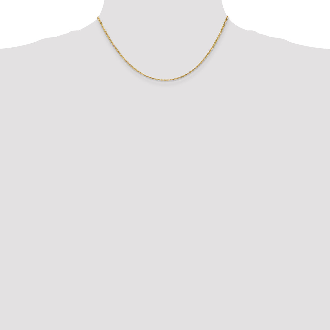 10K Yellow Gold 1.50mm Regular Rope Chain