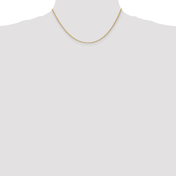 10K Yellow Gold 1.50mm Regular Rope Chain