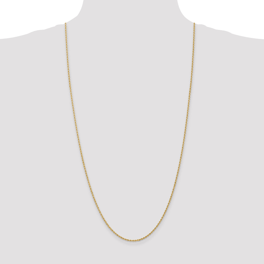 10K Yellow Gold 1.50mm Regular Rope Chain