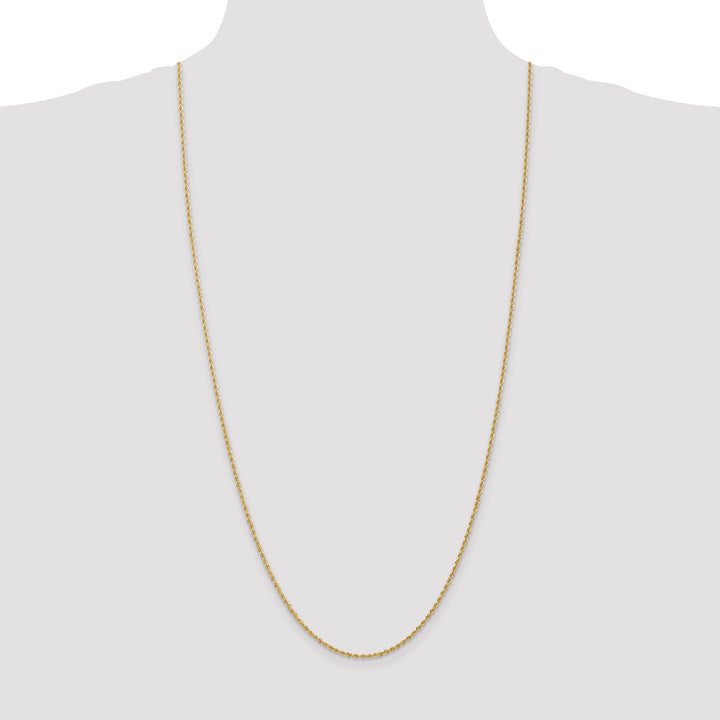 10K Yellow Gold 1.50mm Regular Rope Chain