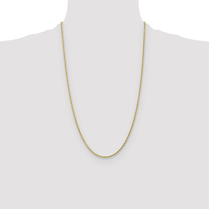 10K Yellow Gold 1.75mm D.C. Rope Chain