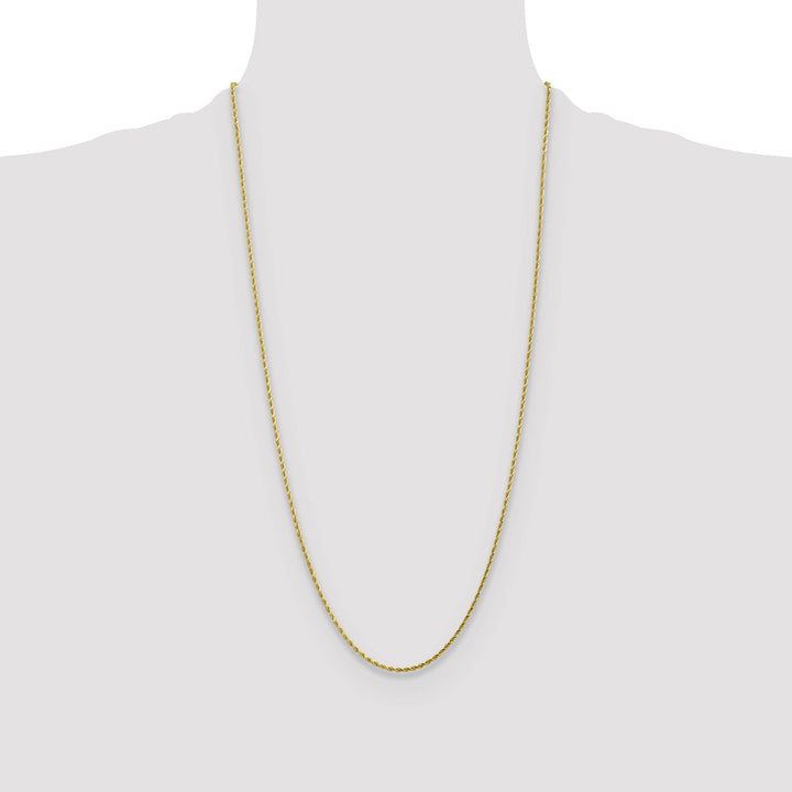 10K Yellow Gold 1.75mm D.C. Rope Chain