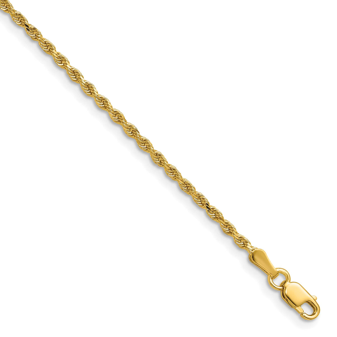 10K Yellow Gold 1.75mm D.C. Rope Chain