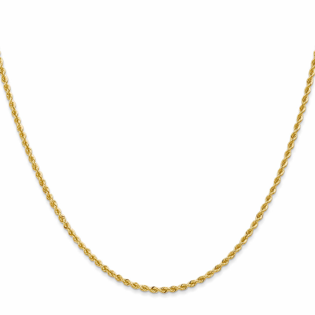 10K Yellow Gold 2mm Regular Rope Chain