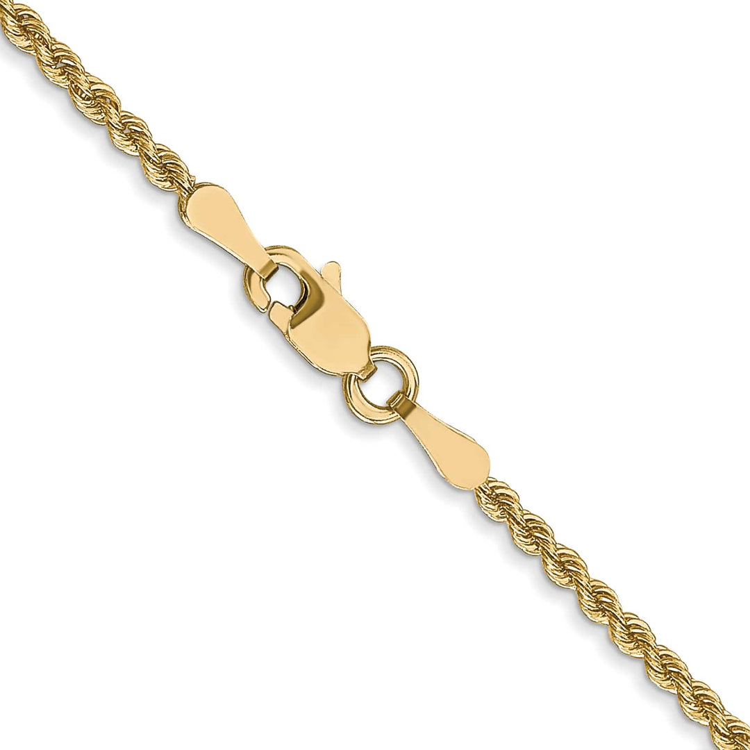 10K Yellow Gold 2mm Regular Rope Chain
