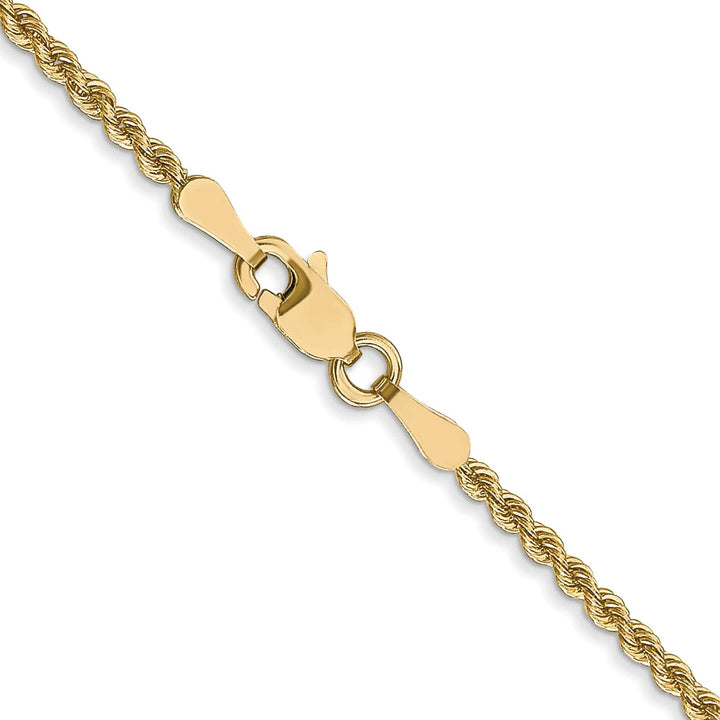 10K Yellow Gold 2mm Regular Rope Chain