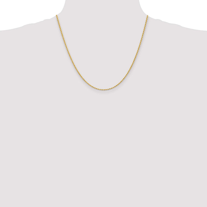 10K Yellow Gold 2mm Regular Rope Chain