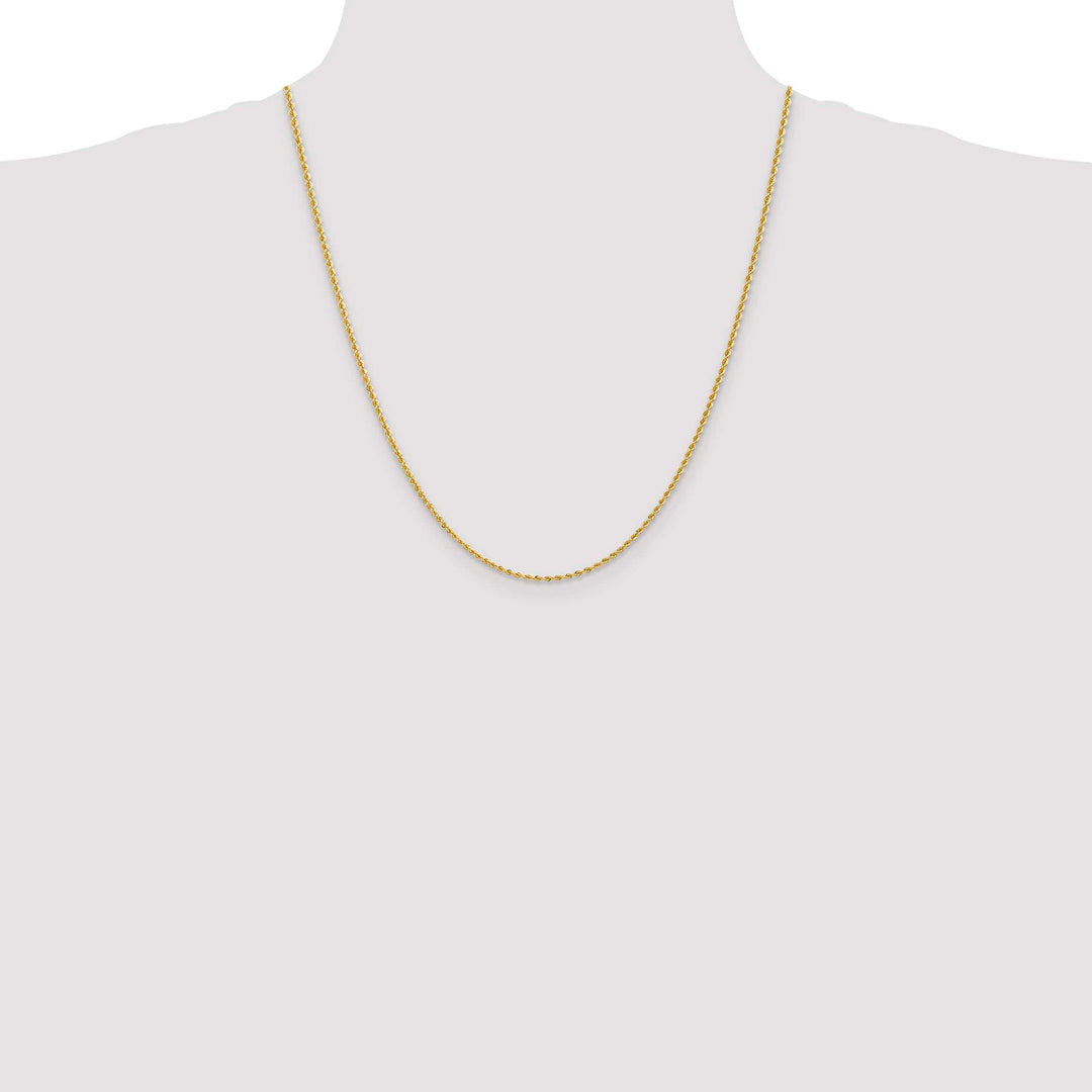 10K Yellow Gold 2mm Regular Rope Chain