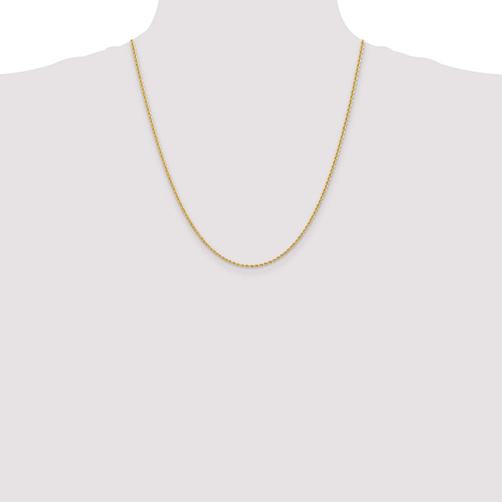 10K Yellow Gold 2mm Regular Rope Chain