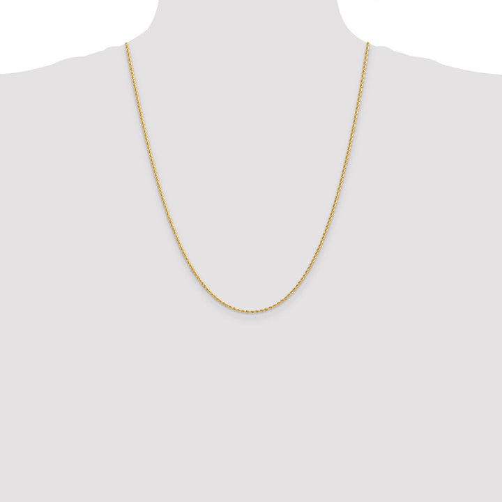 10K Yellow Gold 2mm Regular Rope Chain
