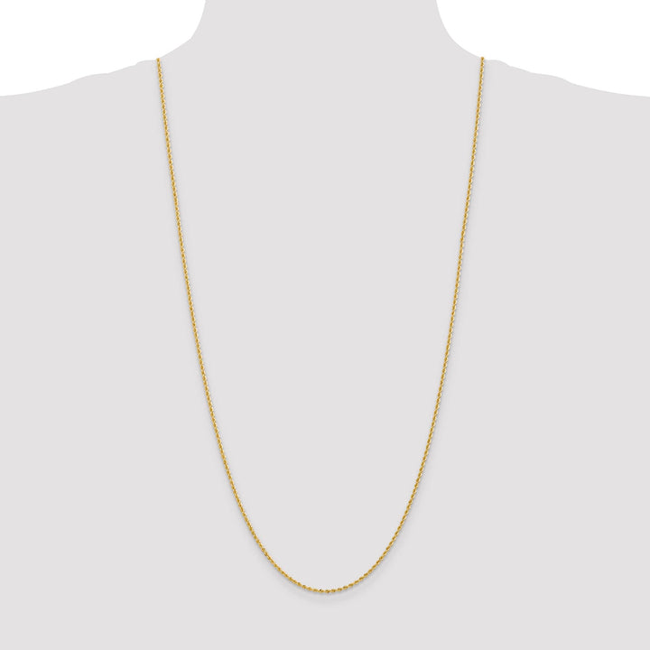 10K Yellow Gold 2mm Regular Rope Chain