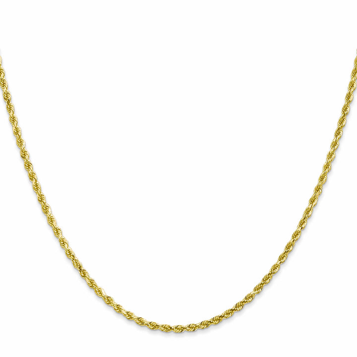10K Yellow Gold 2mm D.C. Rope Chain