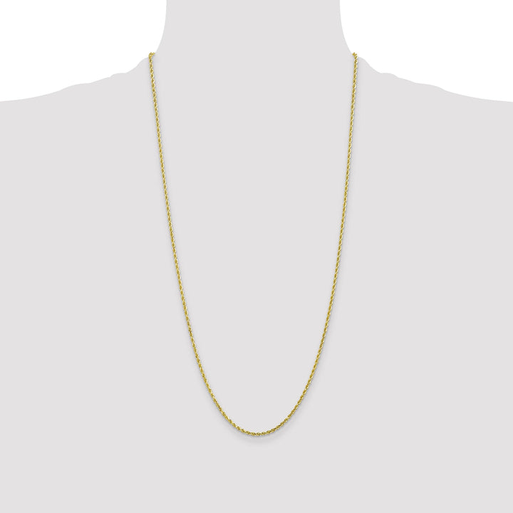 10K Yellow Gold 2mm D.C. Rope Chain