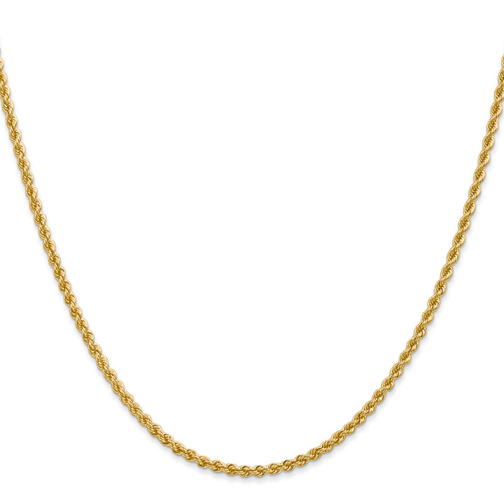 10K Yellow Gold 2.25mm Regular Rope Chain