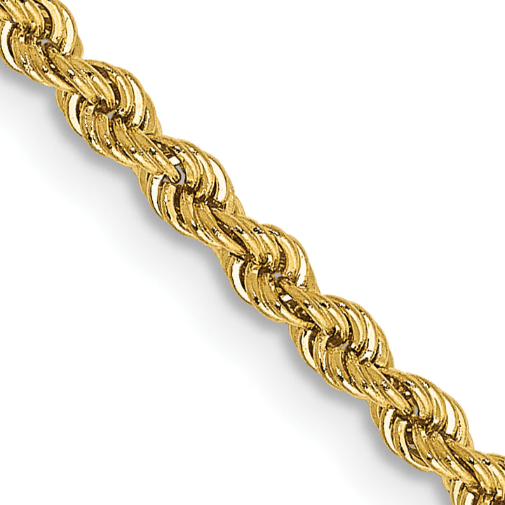 10K Yellow Gold 2.25mm Regular Rope Chain