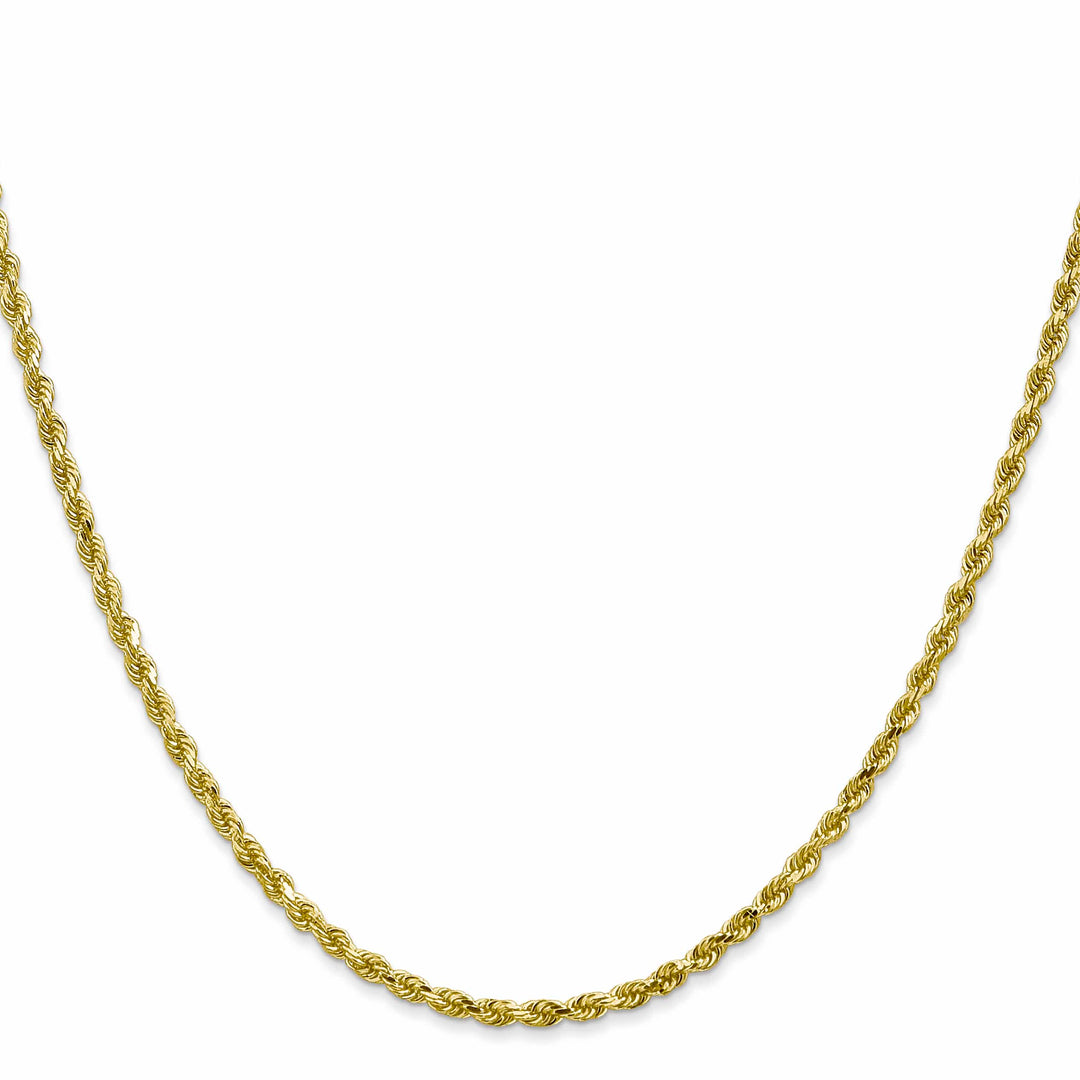 10K Yellow Gold 2.25mm D.C. Rope Chain