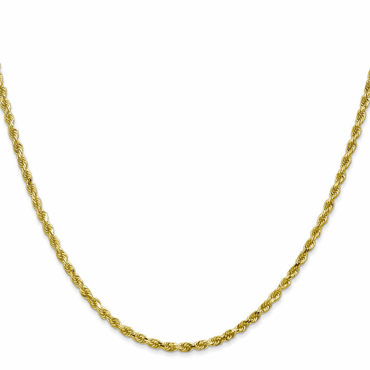10K Yellow Gold 2.25mm D.C. Rope Chain