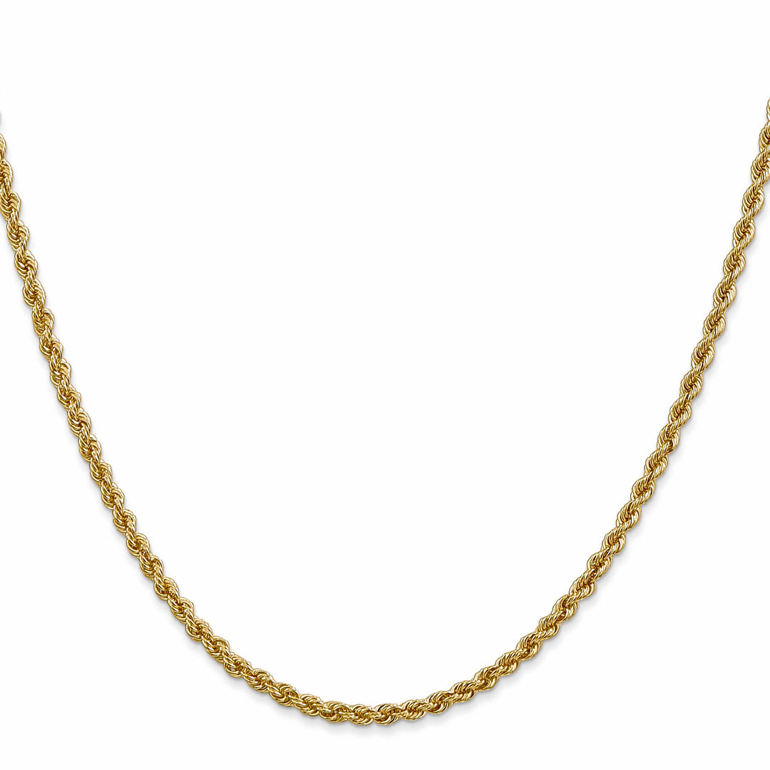10K Yellow Gold 2.5mm Regular Rope Chain