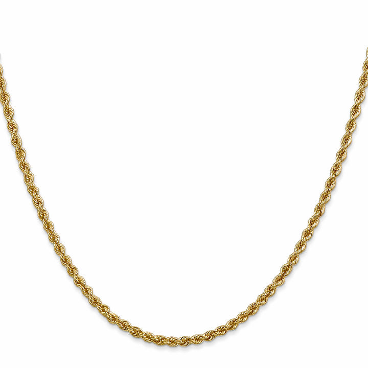 10K Yellow Gold 2.5mm Regular Rope Chain