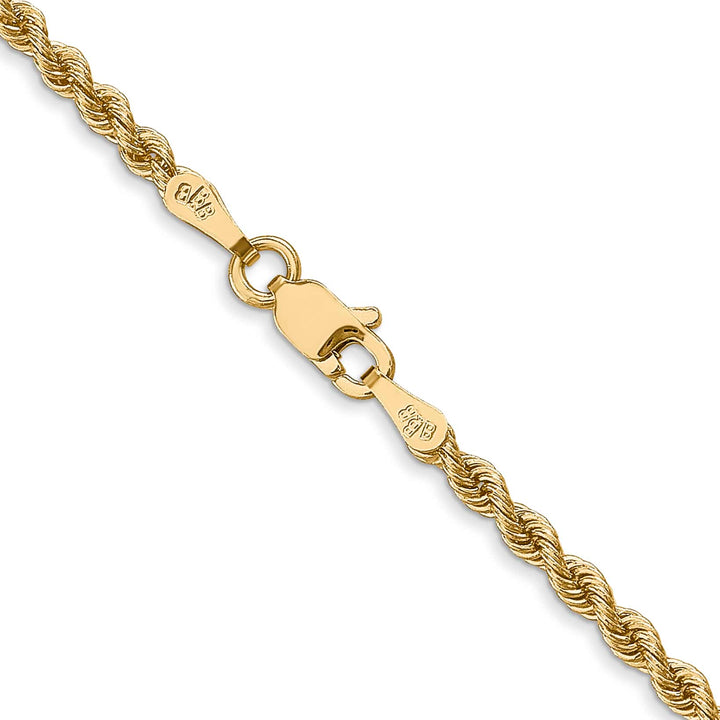 10K Yellow Gold 2.5mm Regular Rope Chain