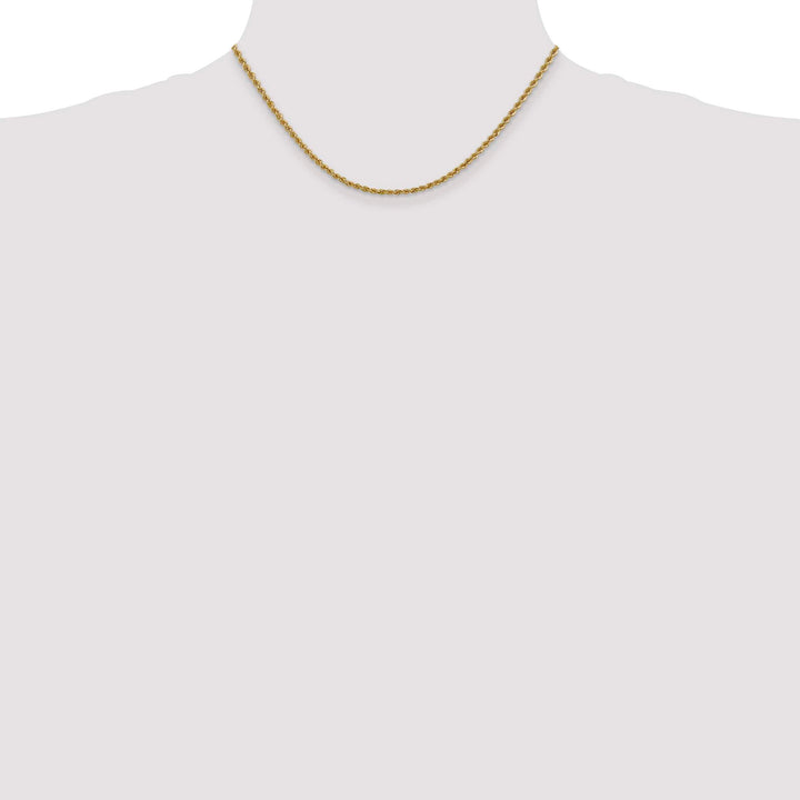 10K Yellow Gold 2.5mm Regular Rope Chain
