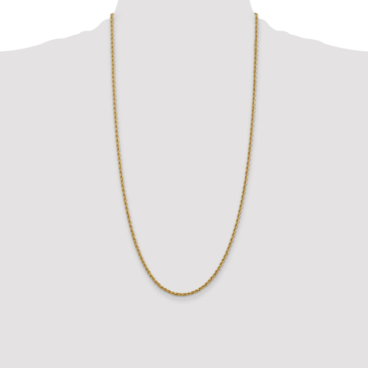10K Yellow Gold 2.5mm Regular Rope Chain
