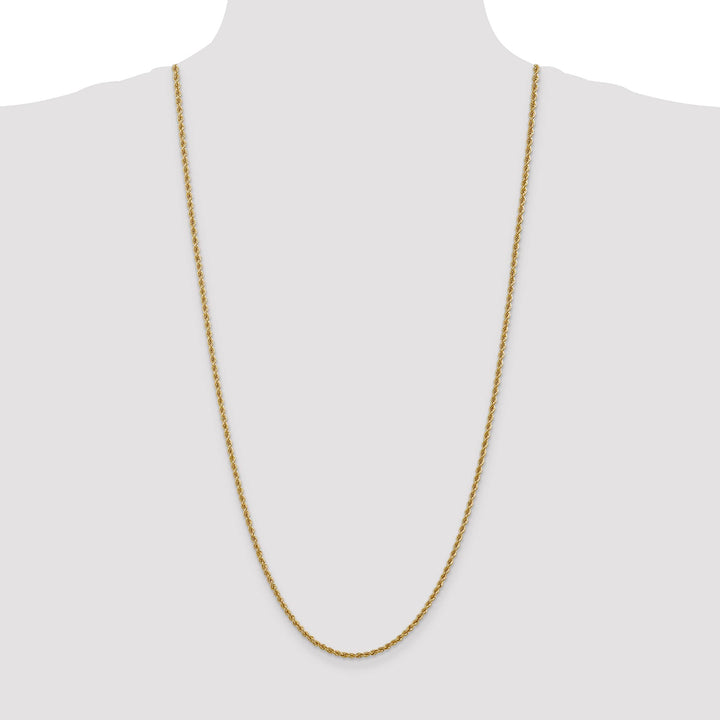 10K Yellow Gold 2.5mm Regular Rope Chain