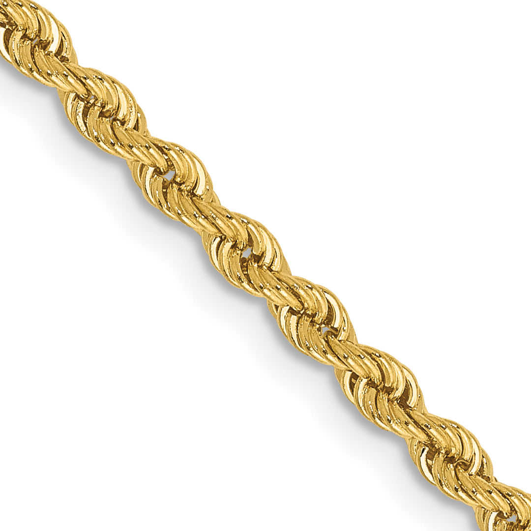 10K Yellow Gold 2.5mm Regular Rope Chain