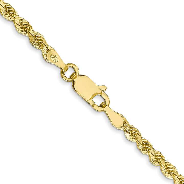 10K Yellow Gold 2.75mm D.C. Rope Chain
