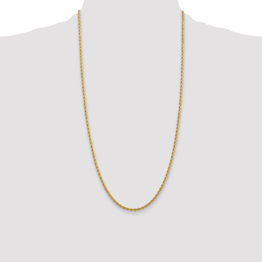 10K Yellow Gold 2.75mm D.C. Rope Chain