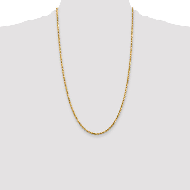 10K Yellow Gold 2.75mm D.C. Rope Chain