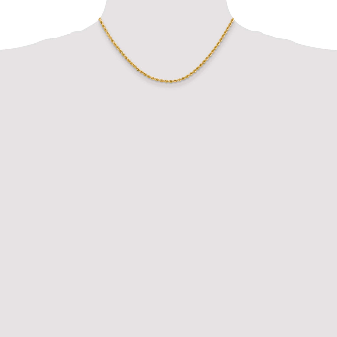 10K Yellow Gold 2.75mm Regular Rope Chain