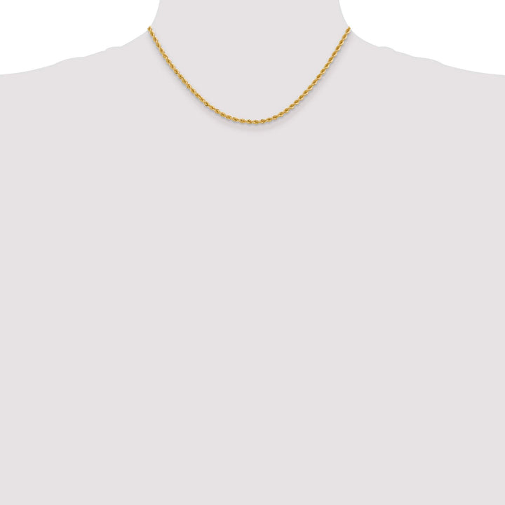 10K Yellow Gold 2.75mm Regular Rope Chain