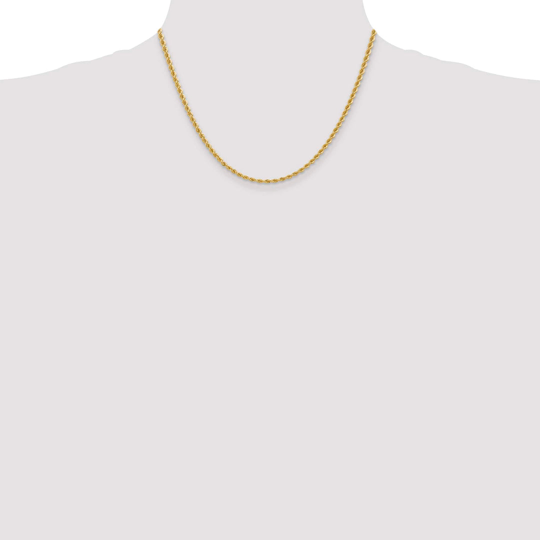 10K Yellow Gold 2.75mm Regular Rope Chain