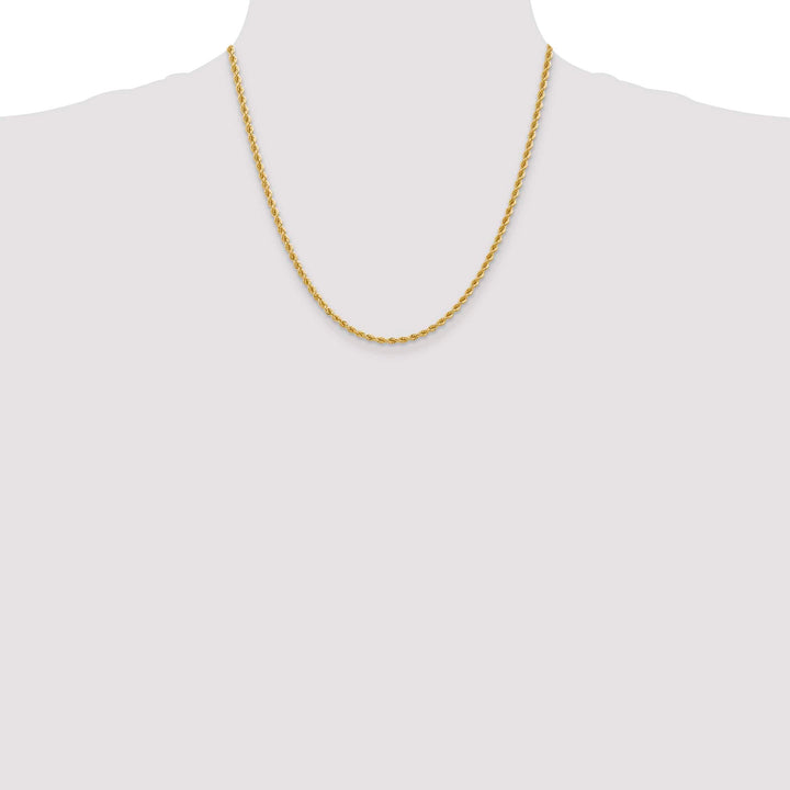 10K Yellow Gold 2.75mm Regular Rope Chain