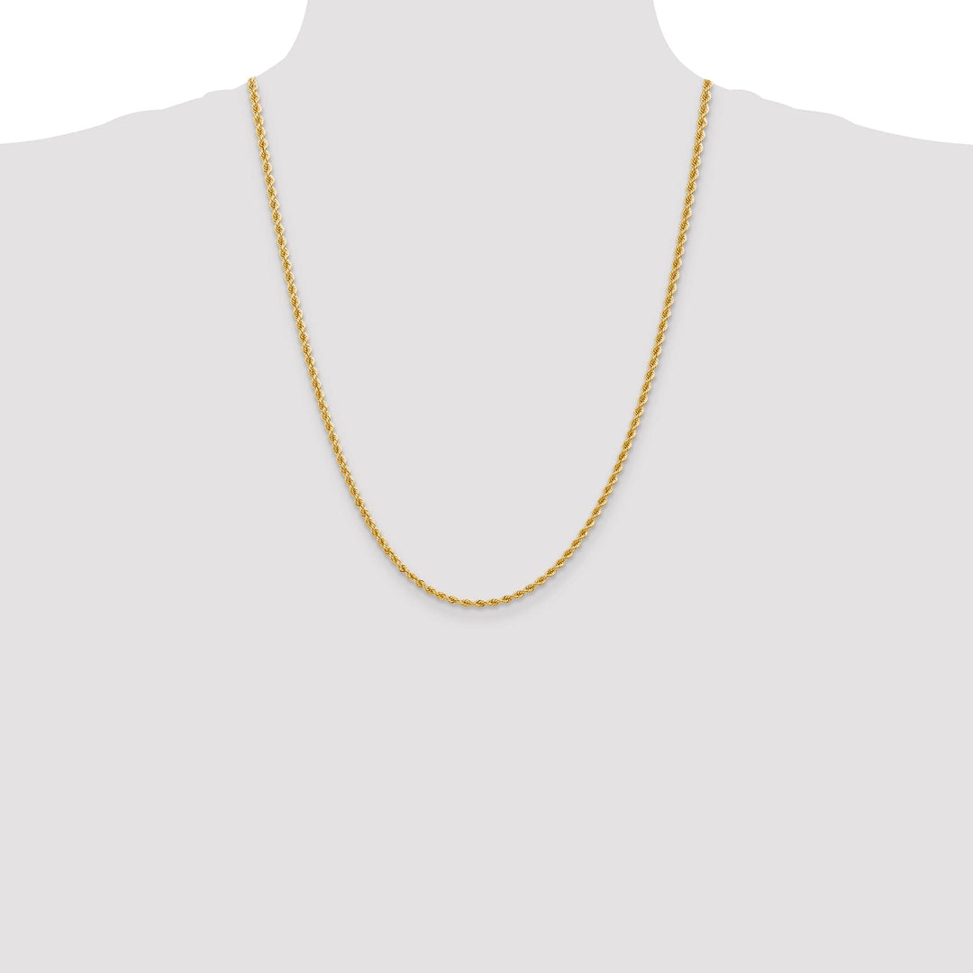 10K Yellow Gold 2.75mm Regular Rope Chain