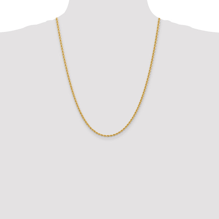 10K Yellow Gold 2.75mm Regular Rope Chain