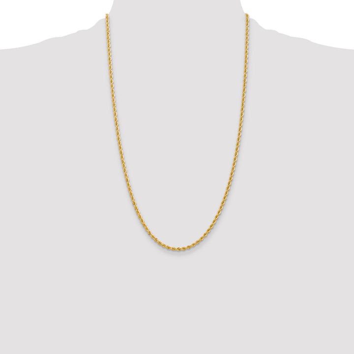 10K Yellow Gold 2.75mm Regular Rope Chain