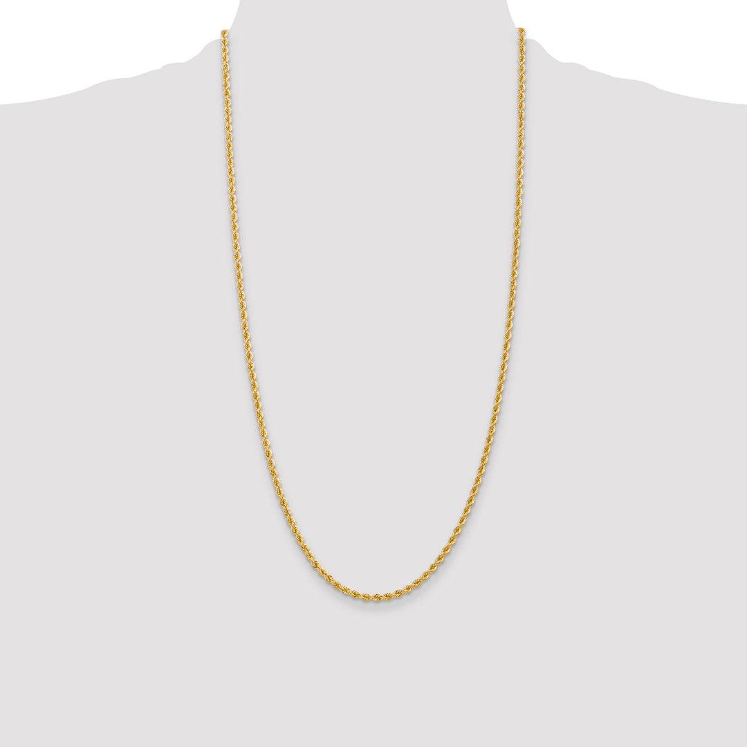 10K Yellow Gold 2.75mm Regular Rope Chain