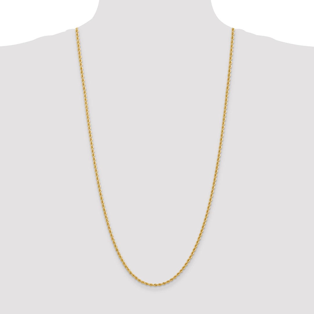 10K Yellow Gold 2.75mm Regular Rope Chain