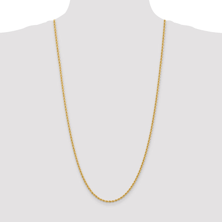 10K Yellow Gold 2.75mm Regular Rope Chain