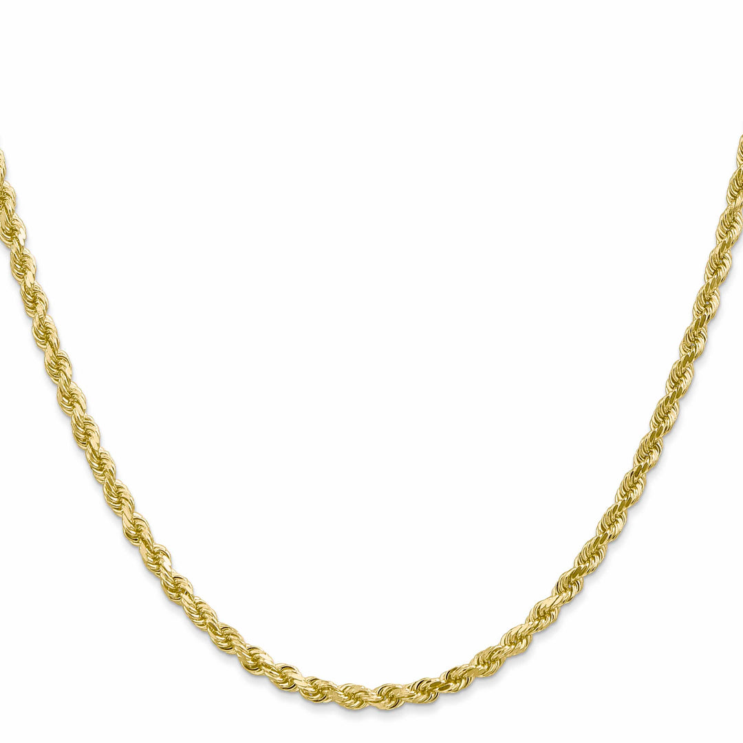 10K Yellow Gold 3mm D.C. Rope Chain
