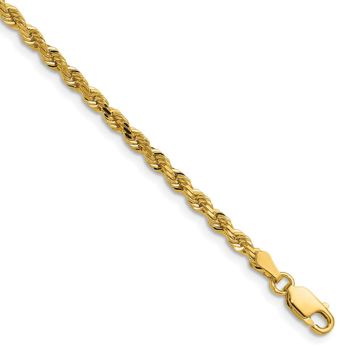 10K Yellow Gold 3mm D.C. Rope Chain