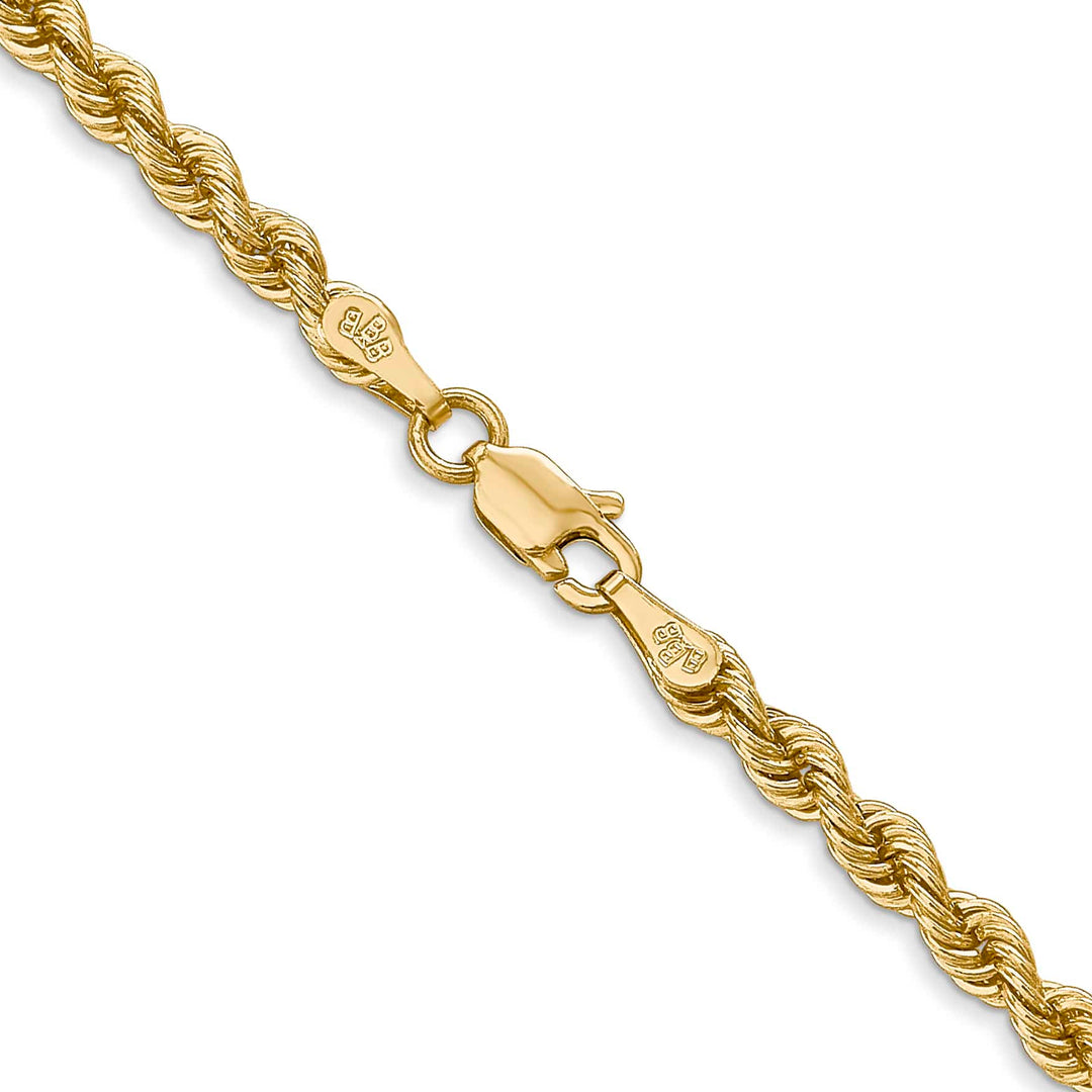 10K Yellow Gold 3mm Regular Rope Chain