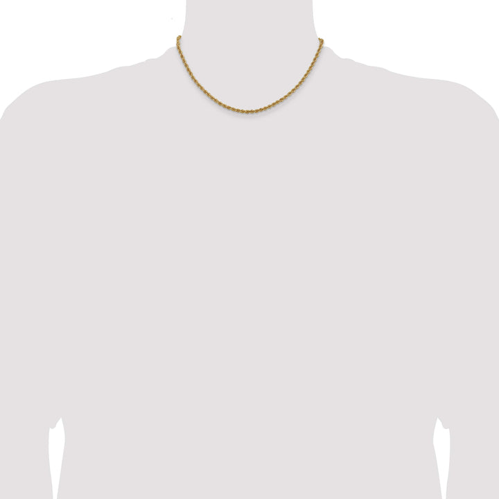10K Yellow Gold 3mm Regular Rope Chain