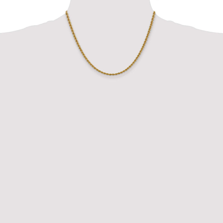 10K Yellow Gold 3mm Regular Rope Chain