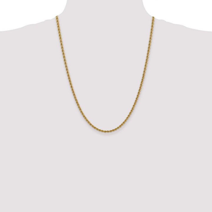 10K Yellow Gold 3mm Regular Rope Chain