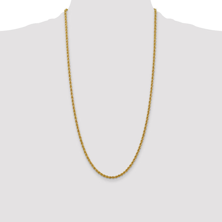10K Yellow Gold 3mm Regular Rope Chain