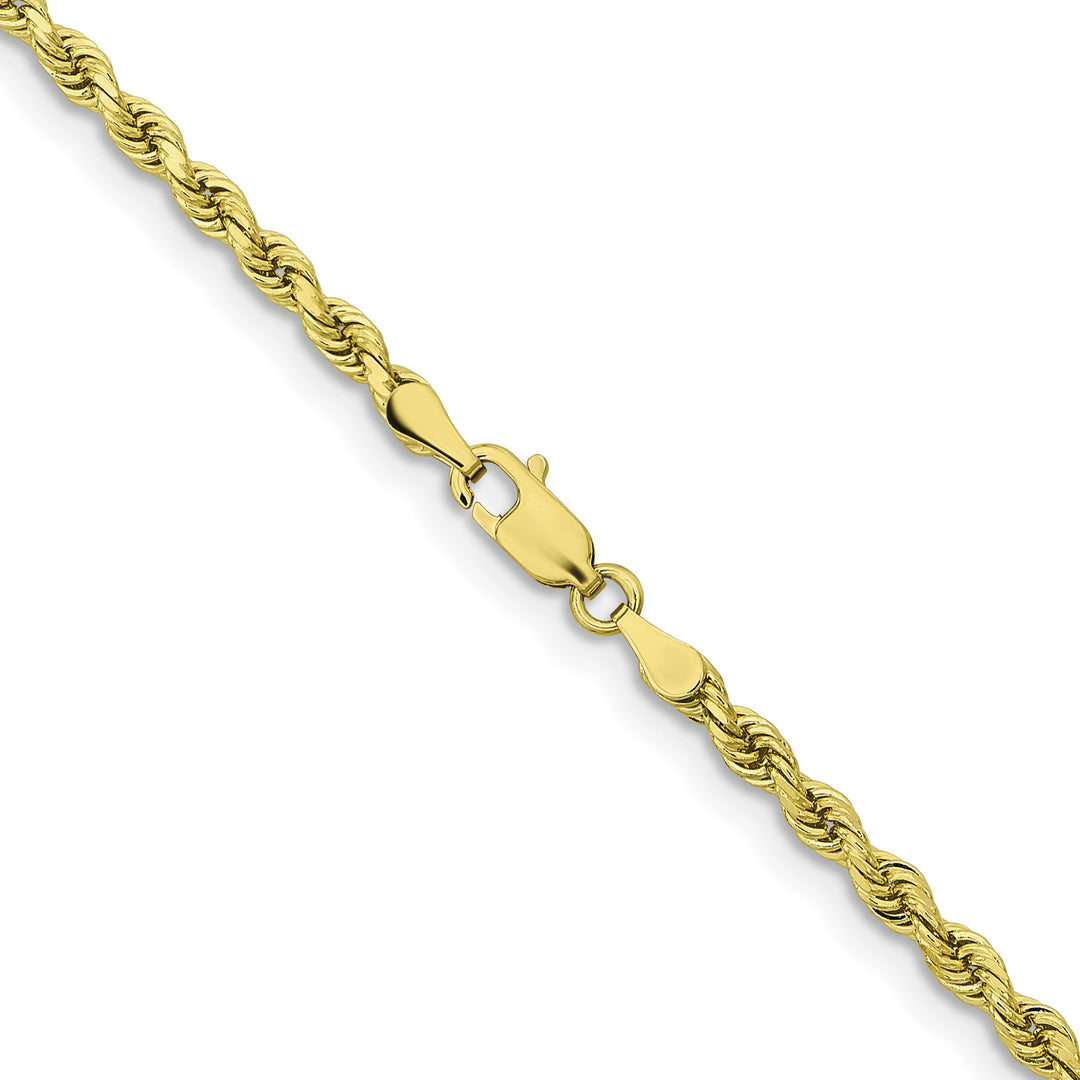 10K Yellow Gold 3.25mm D.C. Rope Chain